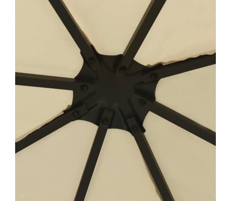 vidaXL Cenador color crema 3x3 m