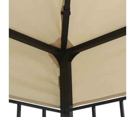 vidaXL Cenador color crema 3x3 m