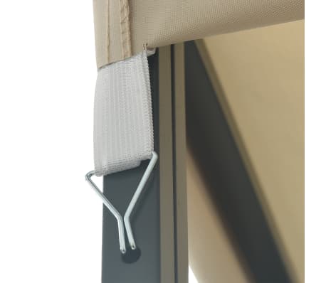 vidaXL Cenador color crema 3x3 m