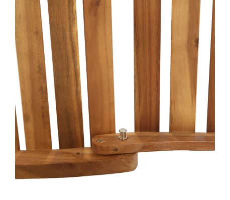 vidaXL Tumbona con cojín madera maciza de acacia gris oscuro