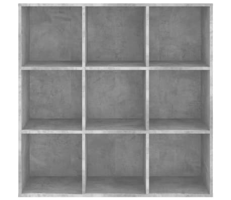 vidaXL Estantería madera de ingeniería gris hormigón 98x29x97,5 cm