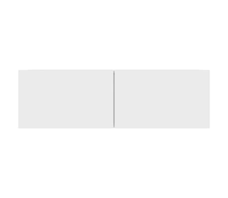 vidaXL Mueble para TV pared madera contrachapada blanco 100x30x30 cm