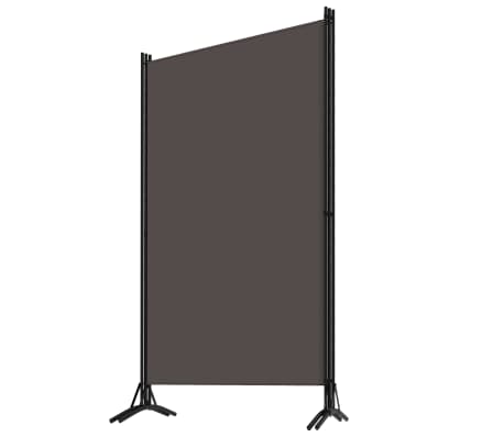 vidaXL Biombo divisor de 3 paneles gris antracita 260x180 cm