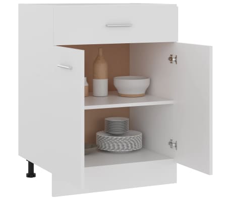vidaXL Armario inferior de cocina cajón “Lyon” blanco