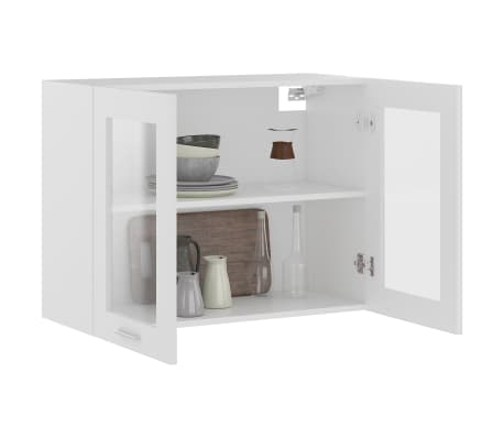 vidaXL Armario colgante cocina “Lyon” contrachapada blanco
