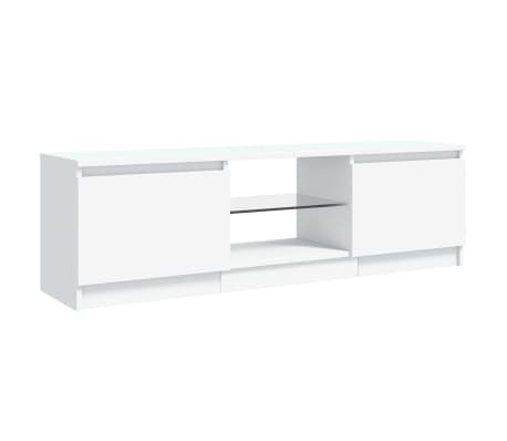 vidaXL Mueble para TV con luces LED blanco 120x30x35,5 cm