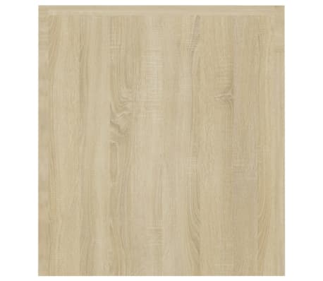 vidaXL Mueble de TV con luces LED roble Sonoma 120x35x40 cm