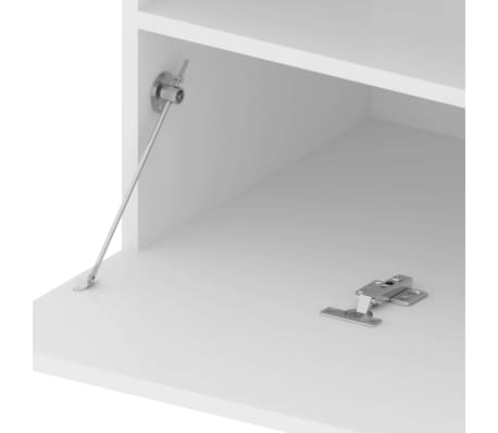 vidaXL Mueble de TV con luces LED blanco 75x35x40 cm