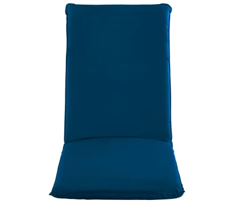 vidaXL Tumbona plegable de tela Oxford azul marino