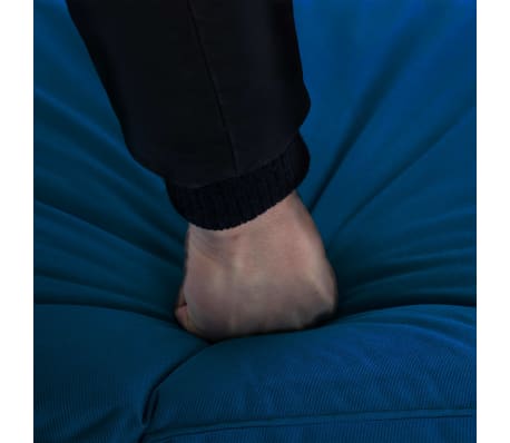vidaXL Tumbona plegable de tela Oxford azul marino