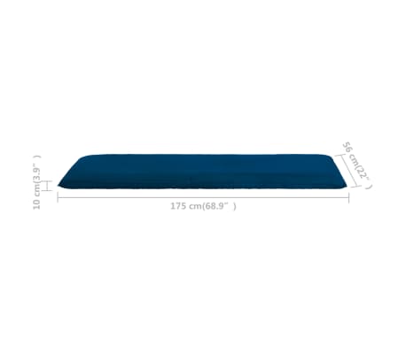 vidaXL Tumbona plegable de tela Oxford azul marino