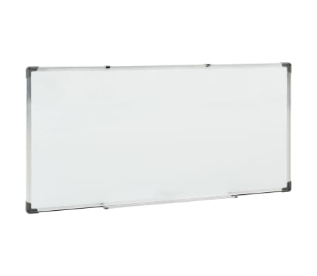 vidaXL Pizarra magnética acero blanco 110x60 cm