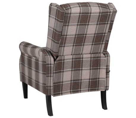 vidaXL Sillón de masaje reclinable de tela beige