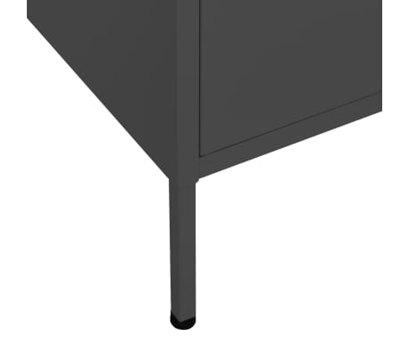 vidaXL Armario de almacenamiento acero gris antracita 80x35x101,5 cm
