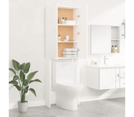 vidaXL Armario de lavadora blanco 64x25,5x190 cm