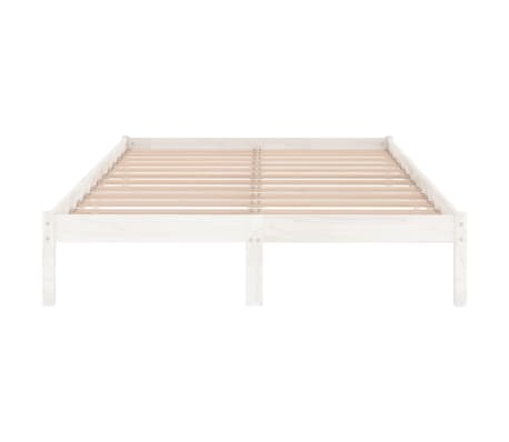 vidaXL Estructura de cama sin colchón madera maciza blanco 200x200 cm