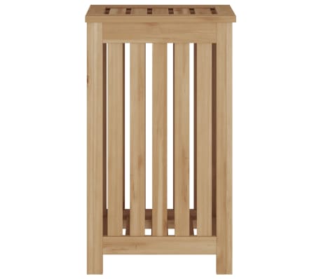 vidaXL Cesto de la ropa sucia madera maciza de teca 35x25x60 cm