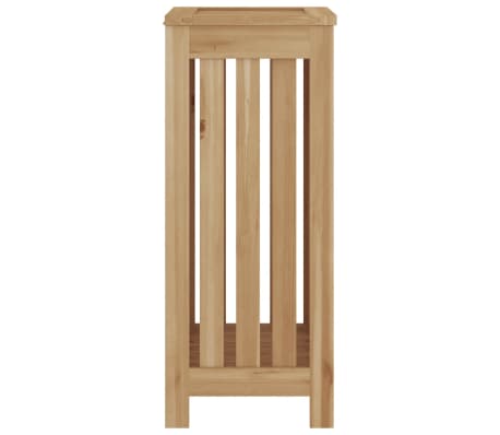 vidaXL Cesto de la ropa sucia madera maciza de teca 35x25x60 cm