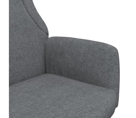 vidaXL Sillón de relax de tela gris oscuro