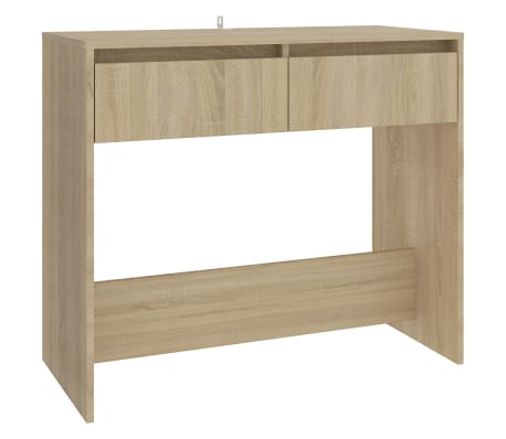 vidaXL Mesa consola de madera contrachapada roble Sonoma 89x41x76,5 cm