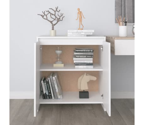 vidaXL Buffet Blanc 70x41x75 cm Bois d'ingénierie