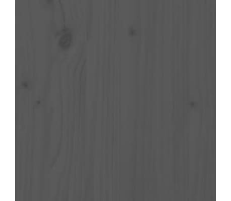 vidaXL Aparador 2 uds madera maciza de pino gris 32x34x75 cm