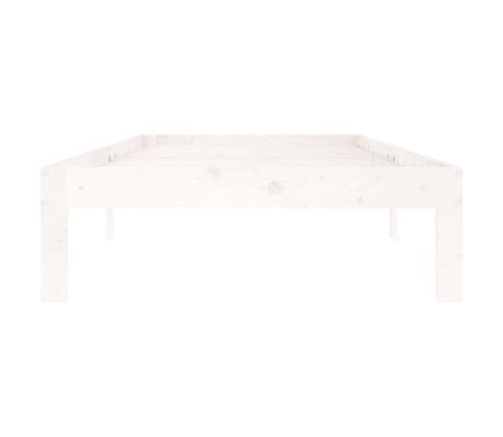 vidaXL Estructura de cama sin colchón madera de pino blanca 90x200 cm