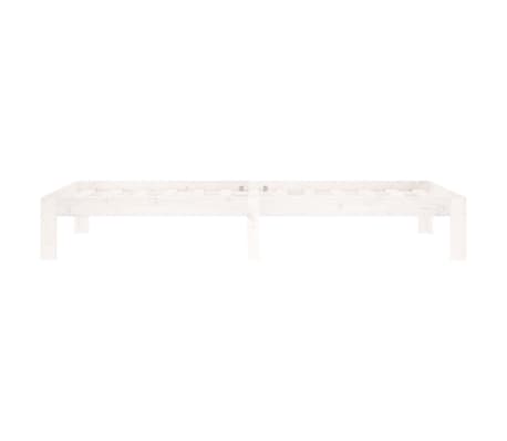 vidaXL Estructura de cama sin colchón madera de pino blanca 90x200 cm