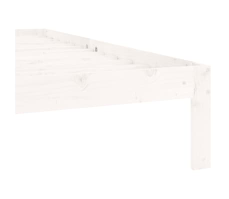vidaXL Estructura de cama sin colchón madera de pino blanca 90x200 cm