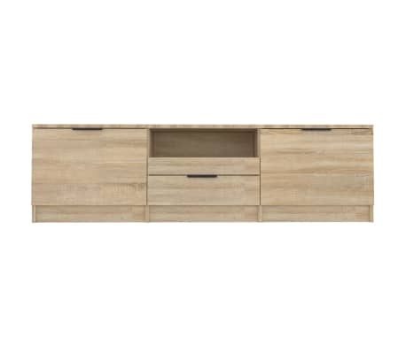 vidaXL Mueble de TV madera contrachapada roble Sonoma 140x35x40 cm