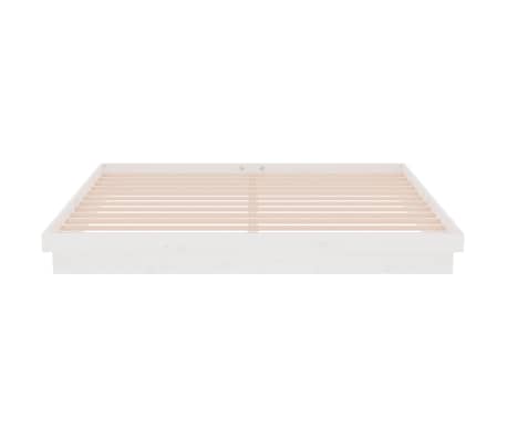 vidaXL Estructura de cama sin colchón madera maciza blanco 200x200 cm