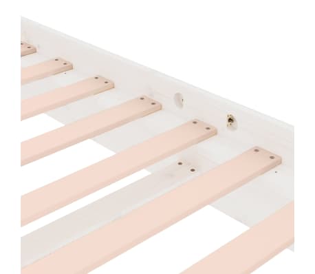 vidaXL Estructura de cama sin colchón madera maciza blanco 200x200 cm