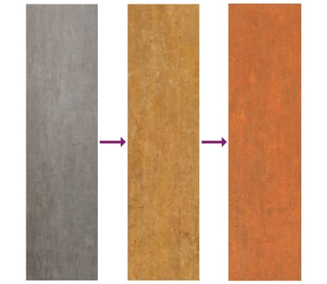vidaXL Arriate oxidado de acero corten 400x80x77 cm