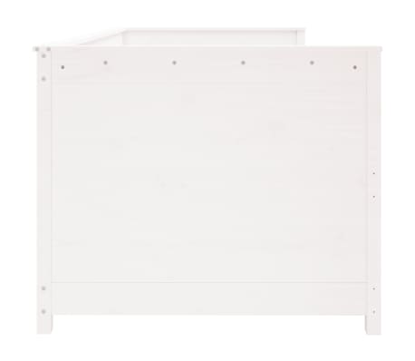vidaXL Diván sin colchón blanco 100x200 cm madera maciza de pino