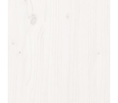 vidaXL Sofá cama sin colchón madera maciza de pino blanco 90x200 cm