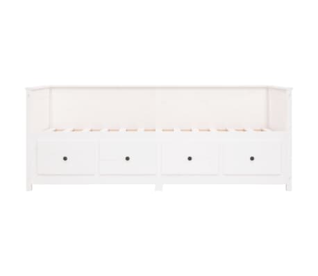 vidaXL Sofá cama sin colchón madera maciza de pino blanco 90x200 cm
