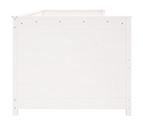 vidaXL Sofá cama sin colchón madera maciza de pino blanco 90x200 cm
