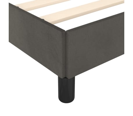 vidaXL Estructura de cama sin colchón terciopelo gris oscuro 80x200 cm