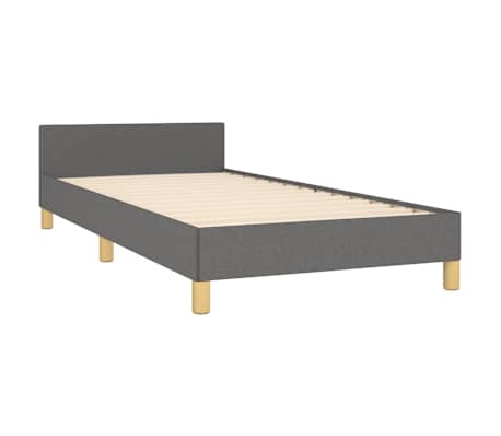 vidaXL Estructura de cama sin colchón tela gris oscuro 80x200 cm