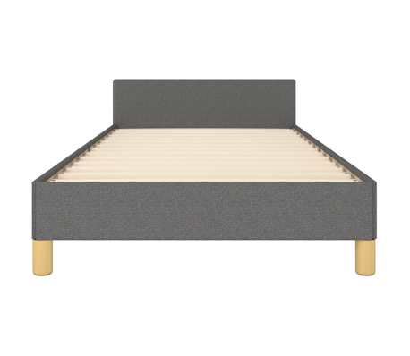 vidaXL Estructura de cama sin colchón tela gris oscuro 80x200 cm