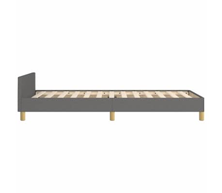 vidaXL Estructura de cama sin colchón tela gris oscuro 80x200 cm