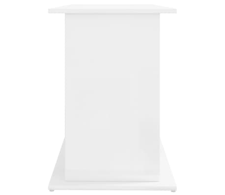 vidaXL Soporte de acuario madera ingeniería blanco brillo 121x41x58 cm