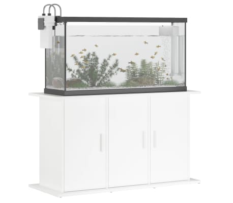 vidaXL Soporte para acuario madera de ingeniería blanco 101x41x58 cm