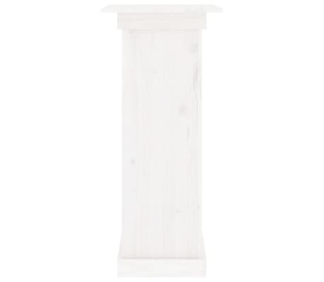 vidaXL Soporte para plantas madera maciza de pino blanco 40x40x90 cm