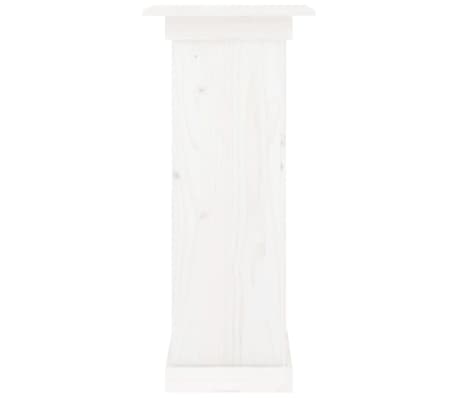 vidaXL Soporte para plantas madera maciza de pino blanco 40x40x90 cm