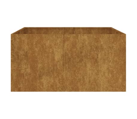 vidaXL Jardinera de acero corten 80x80x40 cm