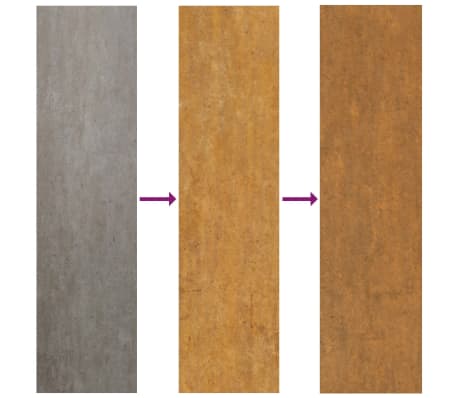 vidaXL Jardinera de acero corten 80x80x40 cm