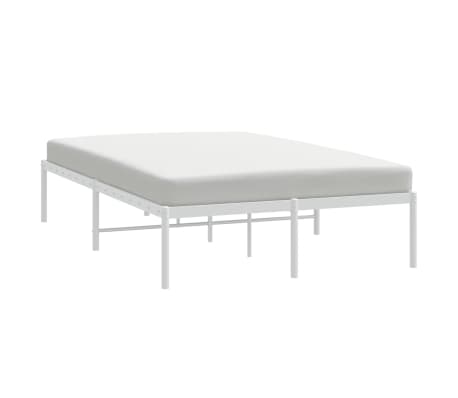 vidaXL Estructura de cama sin colchón metal blanco 120x200 cm