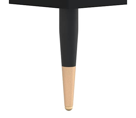 vidaXL Mueble de baño madera de ingeniería negro 80x33x60 cm