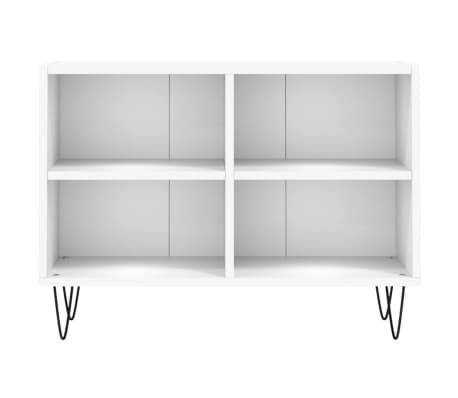 vidaXL Mueble de TV madera de ingeniería blanco 69,5x30x50 cm